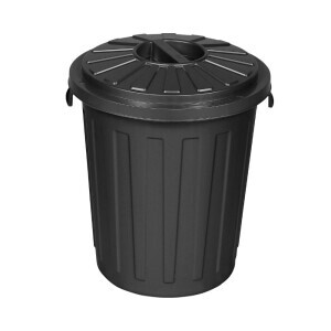 Odpadkový koš+víkem grafit 23L(6/krt)