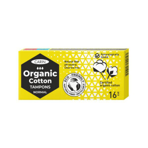 Carin tampony Organic Cotton Normal 16ks 