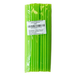 Slámky 0,8*25cm 50ks zelená (110/krt)