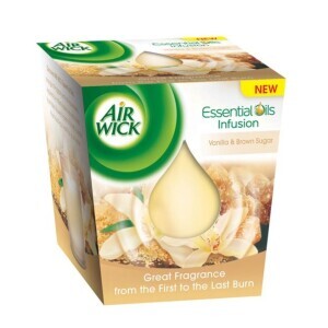 Airwick Svíčka 105g Essential Vanilla&Brown Sugar (6/krt)