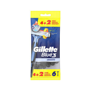 Gillette Blue3 Holítka 6ks Smooth N (20/krt)