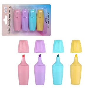 Concorde Sada zvýrazňovačů Mini Neon 4ks (12/bal 240/krt)