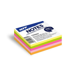 MFP Bloček samolepící 50x50mm 250 listů mix 5 barev neon(12/krt)