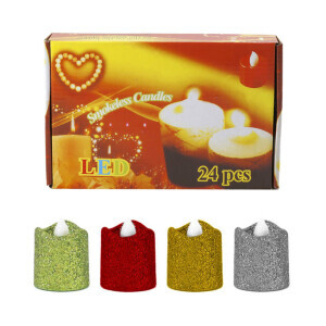 Svíčka na baterie Glitr 3,5*4cm (24/bal 960/krt)