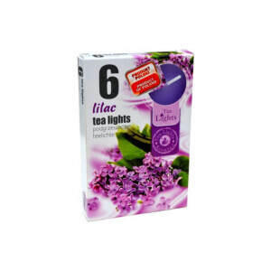 Admit Svíčka čajová 6ks Lilac (45/krt)