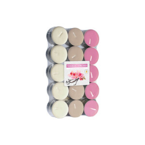 Bispol Svíčka čajová 30ks Vanilla&Orchid (6/krt)