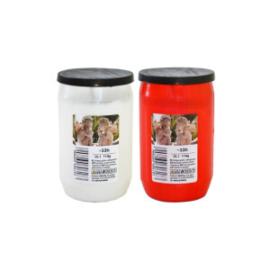 Admit Svíčka hřbitovní OL1 110g RED/WHITE (12/bal)
