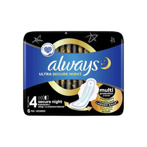 Always Vložky Ultra Secure Night (24/krt)