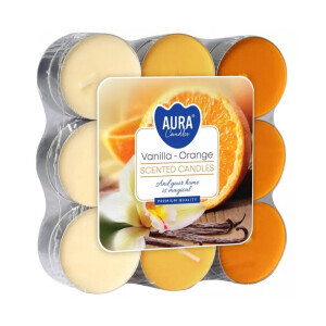 Bispol Svíčka čajová 18ks Vanilla-orange (6/krt)