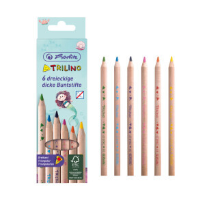 Herlitz Pastelky Trilino 6ks Mořská panna (12/bal 144/krt)
