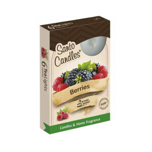 Santo Svíčka čajová 6ks Berries Retro (15/bal 45/krt)