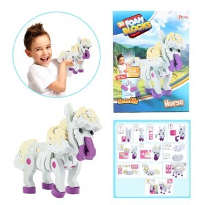 Toi-Toys 3D puzzle Koni(12ks/krt)
