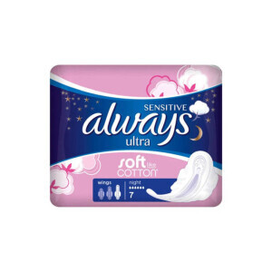 Always Vložky Ultra Sensitive Night 7ks (24/krt)