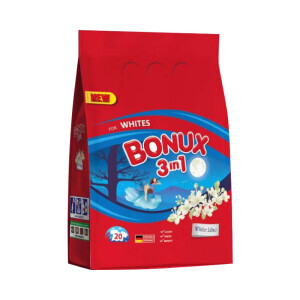 Bonux 1,5kg Prací prášek White White Lilac (8/bal)