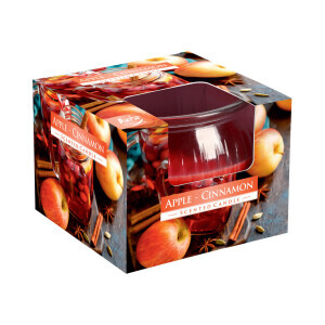 Bispol Svíčka ve skle SN69/80g Apple Cinnamon (6/krt)