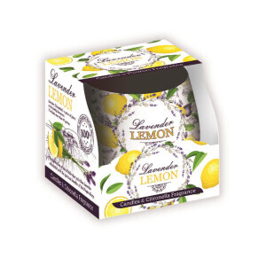 Santo 100g svíčka ve skle Lavender&Lemon (12/krt)