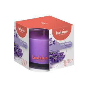 Bolsius Svíčka ve skle 95/95mm True Scents Lavender (4/krt)