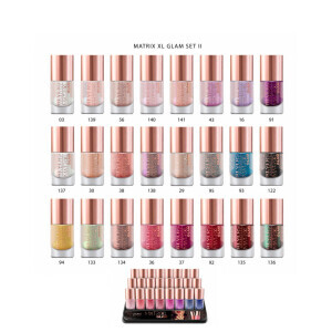 Revers Nail polish Matrixxl Glam 10ml MIX set II (24/bal 288/krt)