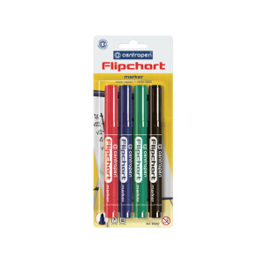 Centropen Značkovač Flipchart 8550 4ks BL (10/bal 100/krt)