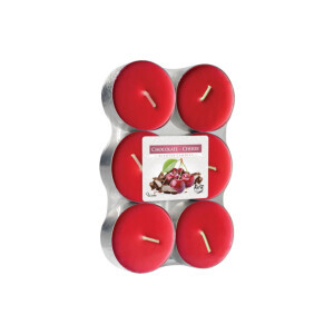 Bispol Svíčka čajová Maxi 6ks Chocolate Cherry (6/krt)