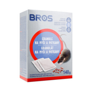 Bros Granule na myši, krysy a potkany 140g (12/krt)