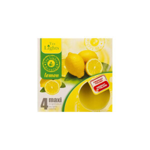 Admit Svíčka čajová Maxi 4ks Lemon (10/bal)