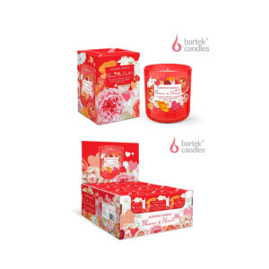 Bartek 150g Svíčka ve skle Flower&Hearts (12/krt)
