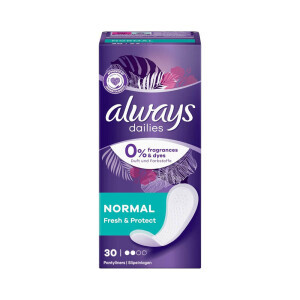 Always Vložky Dailies Normal Fresh&Protect 30ks (15/krt)