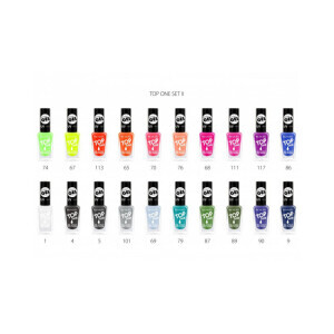 Revers Nail polish Top One 10ml set II (20/bal 360/krt)
