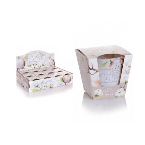 Bartek 115g Svíčka ve skle Floral ar. Cotton (12/krt)