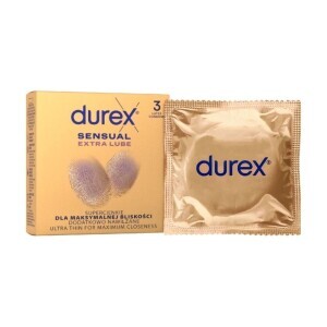 Durex Kondom 3ks Sensual Extra Lube (24/bal 288/krt)