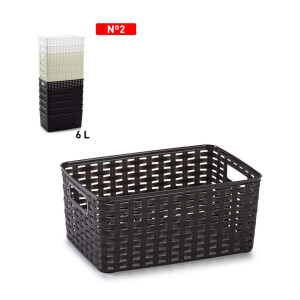 P.Forte Košík plast Rattan 6l (12/bal)