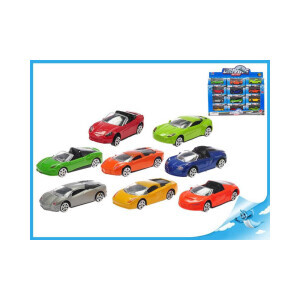 Auto sportovní 7,5cm kov volný chod v krabičce (36/bal 216/krt)