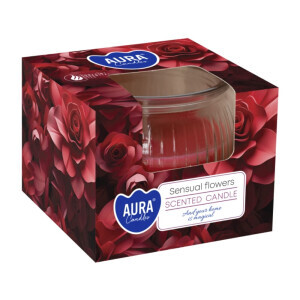 Bispol Svíčka ve skle SN69/80g sensual flowers(6/krt)