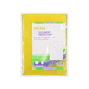 Sigma Obaly na doklady A4/25ks, 120mic Yellow