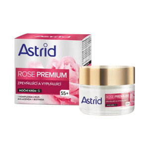 Astrid 50ml Pleť. Krém Rose Premium 55+ Zpevňující&Vyplňující Noční (6/krt)