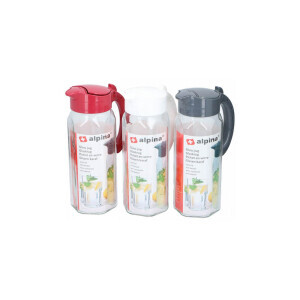 Alpina Džbán skleněný s víkem1,5L 3ass (12/krt)
