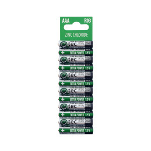 QTec Baterie Zinkochloridová AAA/12ks R03/UM4 (50/krt)
