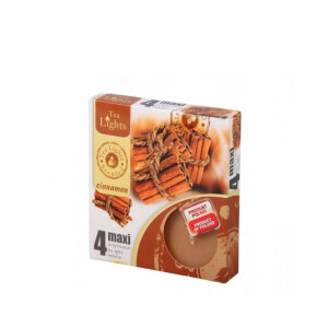 Admit Svíčka čajová Maxi 4ks Cinnamon (10/bal)