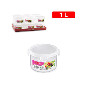 P.Forte Dóza plast Click kul.1l Tran. (12/bal)