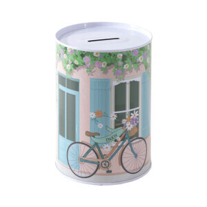 Pokladnička plechová 10*15cm Bike (6/bal 48/krt)