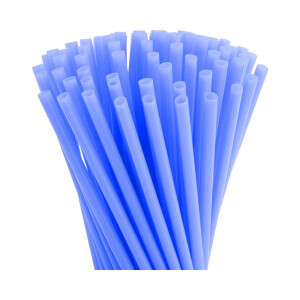 Slámky 0,8*25cm Jumbo 150ks Blue (40/krt)