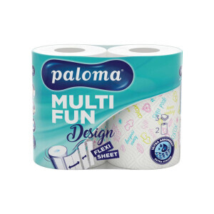 Paloma Kuch.utěrky 2ks 3-vrstvý/16m Multi Fun Design Flexi Cut (14/bal)