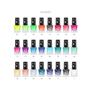 Revers Nail polish Let's Go 5ml set II (24/30/60/bal 300/krt)