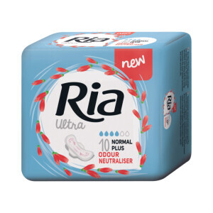 Ria Vložky Ultra Normal+ odour neutraliser 10ks (24/krt)
