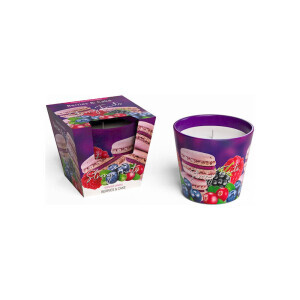 Santo 115g svíčka ve skle Fruits Berries&Cake (6/krt)