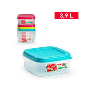P.Forte Dóza plast Big čtverec 3,9l Color (6/bal)