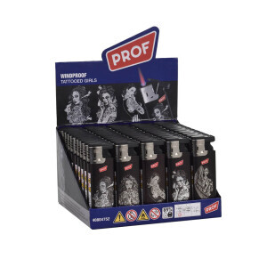 Prof Zapalovač Windproof Tattooed Girls (50/bal 800/krt)