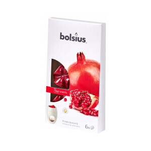 Bolsius Svíčka Waxmelts 6ks True Scents Pomegranate (8/krt)