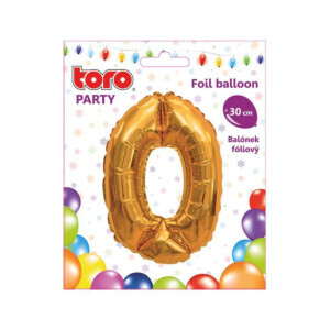 Toro Balónky fóliový číslo 30cm '0' (48/krt)